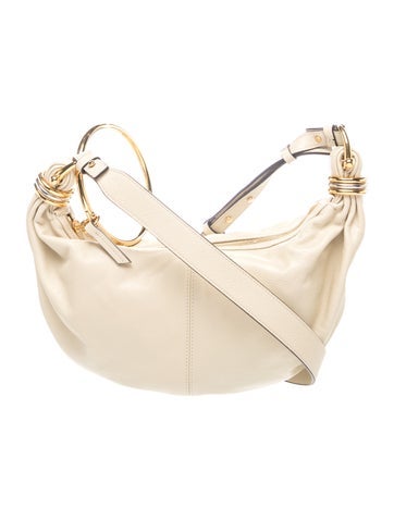 Chloe Leather Bracelet Hobo Bag, Small, Small