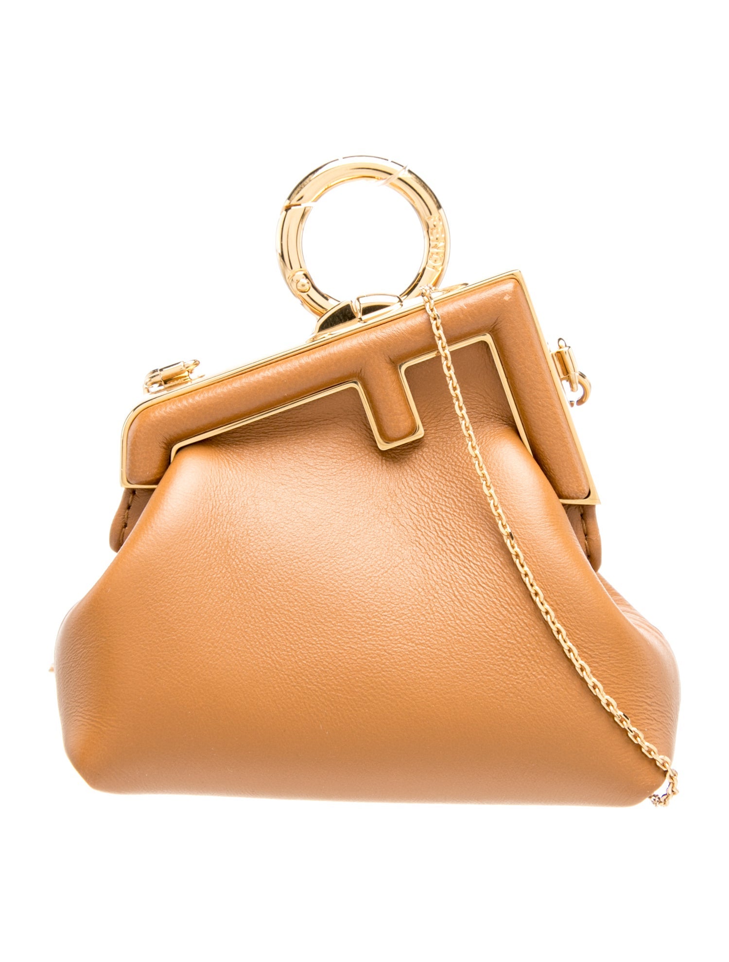 Fendi Leather First Bag Charm Nano
