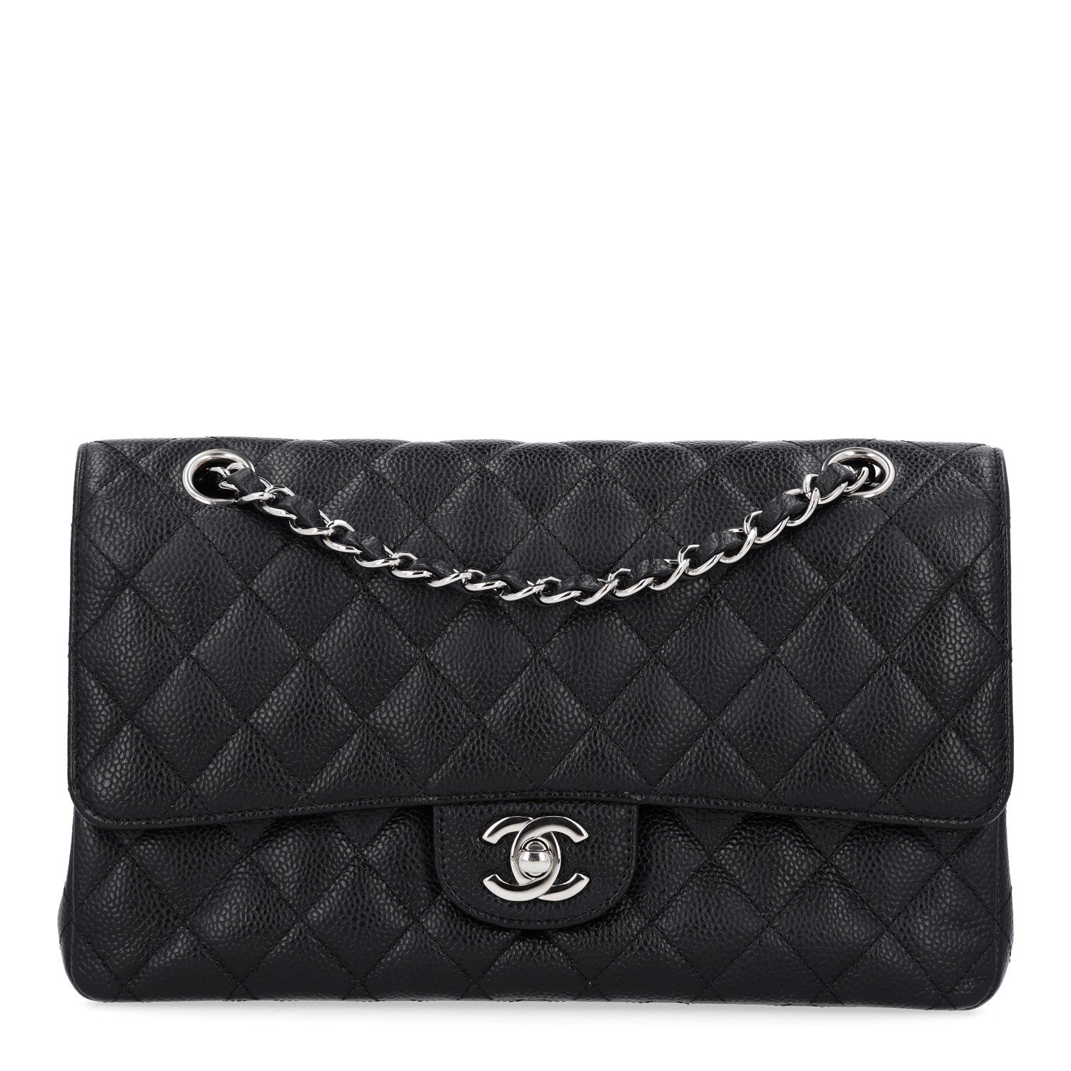 Chanel Caviar Quilted Medium Double Flap Black