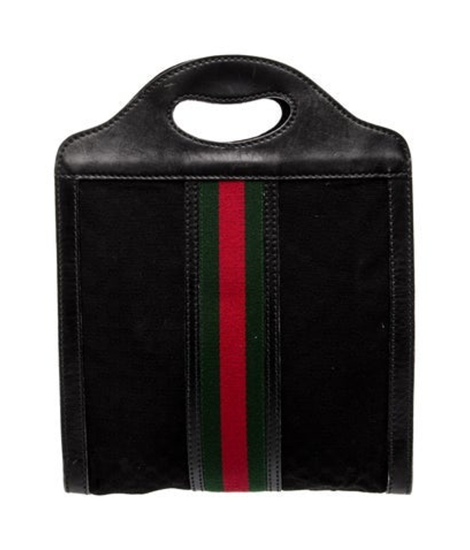 Gucci Gg Canvas Web Tote Medium Vintage