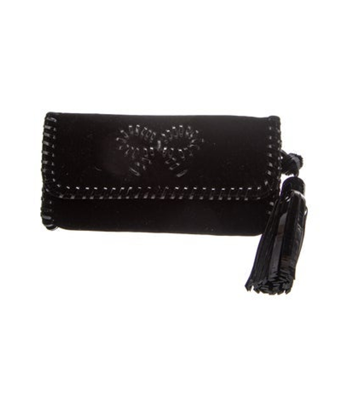Anya Hindmarch Hindmarch Velvet Top Handle Bag