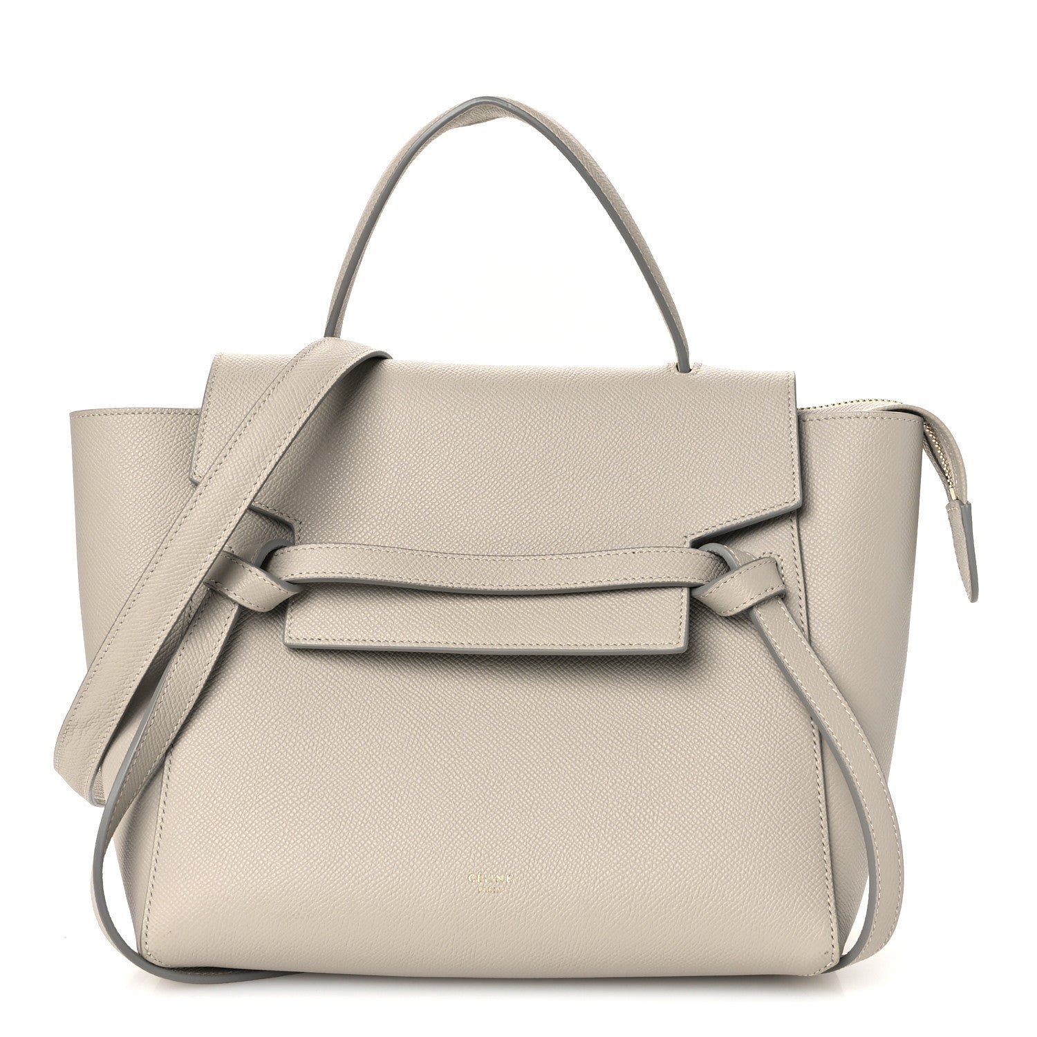 Celine Grained Calfskin Micro Belt Bag Clay