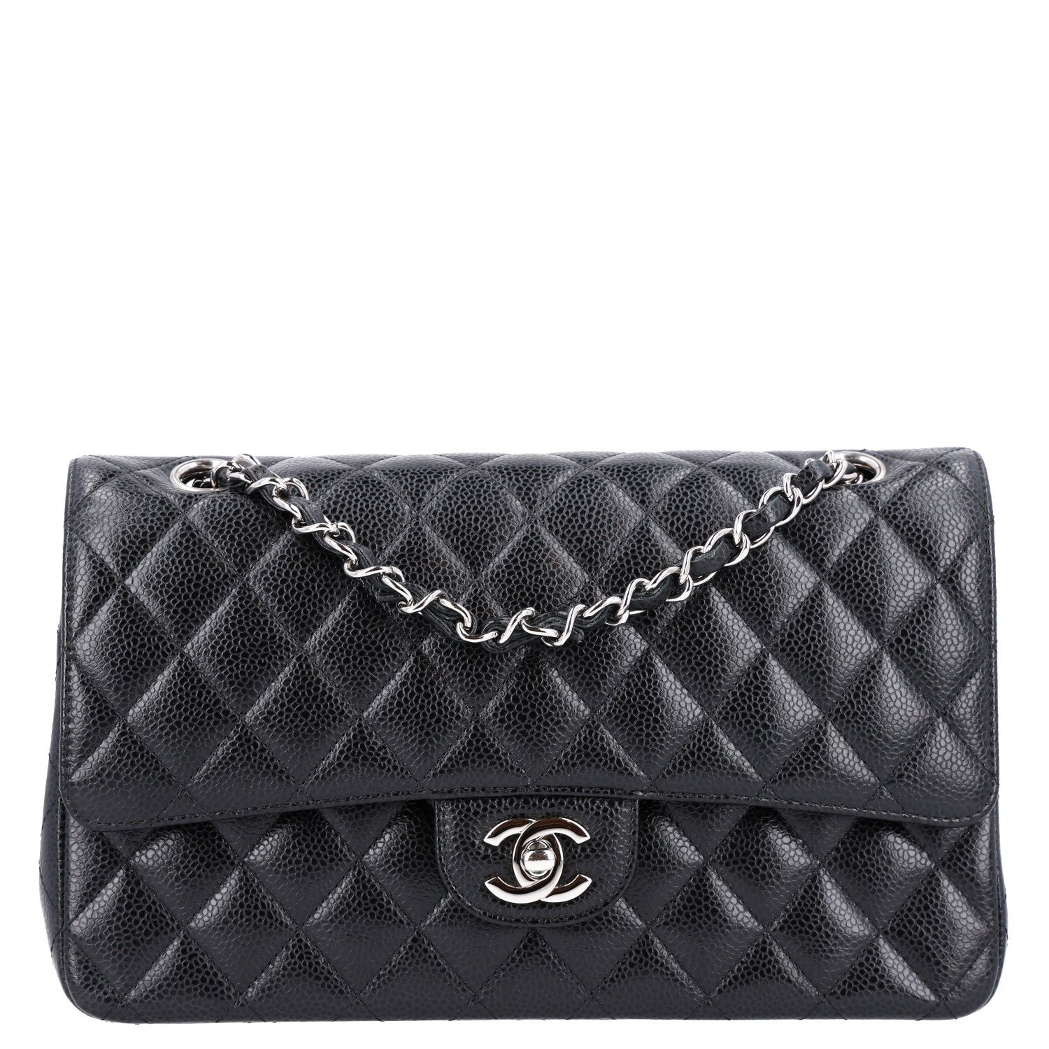 Chanel Caviar Quilted Medium Double Flap Black