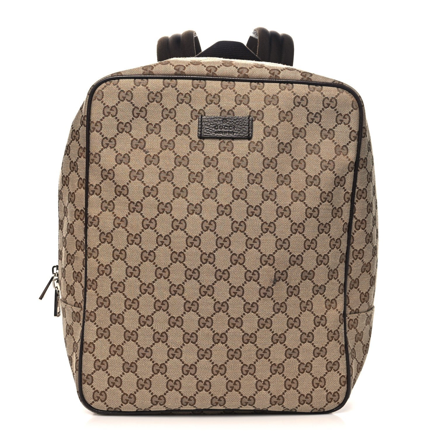 Gucci Monogram Travel Backpack Dark Brown