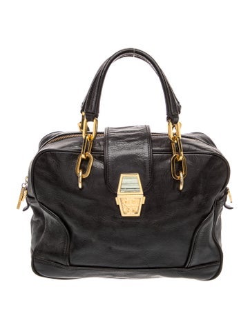 Leather Top Handle Bag