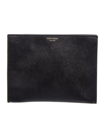 Saffiano Leather Clutch