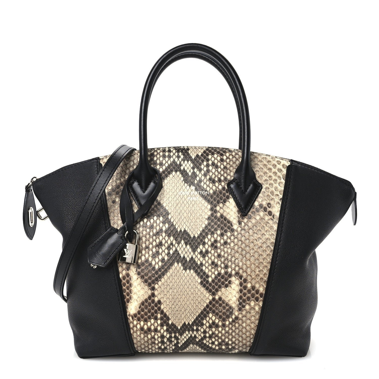 Louis Vuitton Snakeskin Soft Lockit PM Black