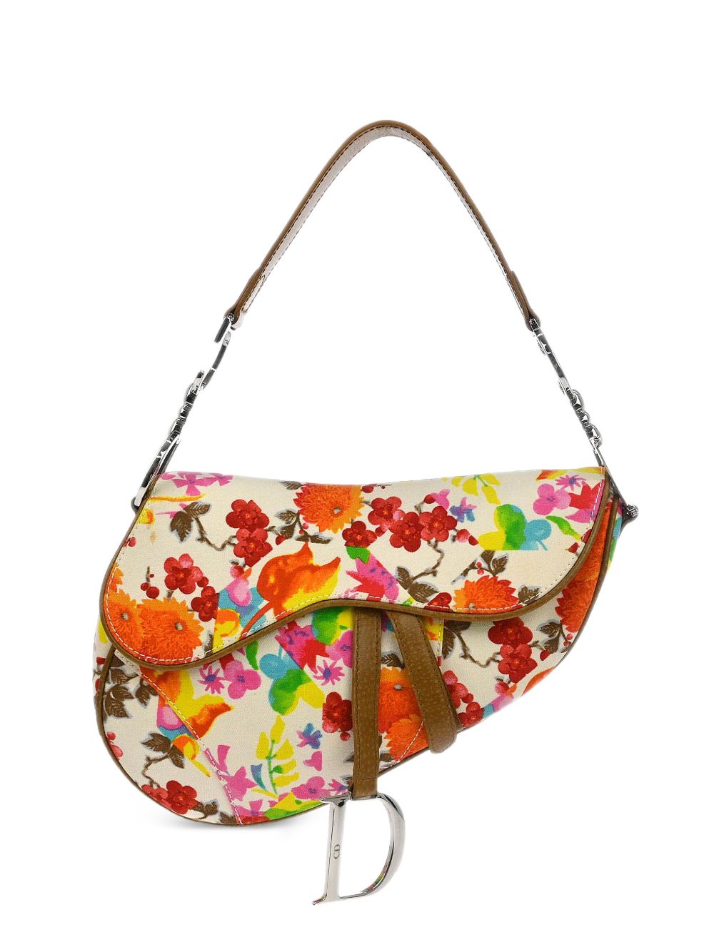 Dior 2005 floral Saddle shoulder bag