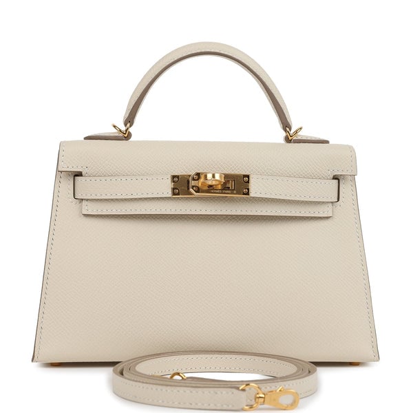 Hermes Hermes Kelly Sellier 20 Craie Epsom Gold Hardware