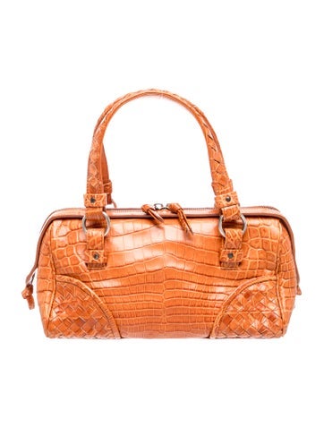 Bottega Veneta Crocodile Crocodile Montaigne Bag Medium
