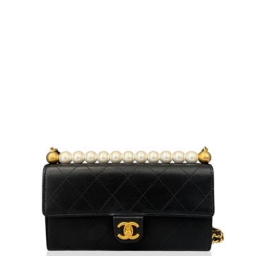 Calfskin Clutch with Chain