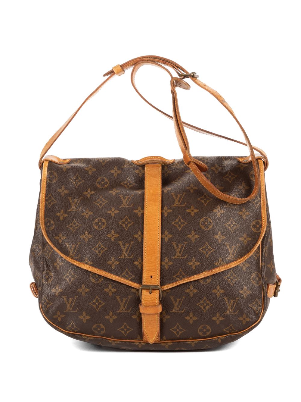 Saumur monogram-pattern shoulder bag