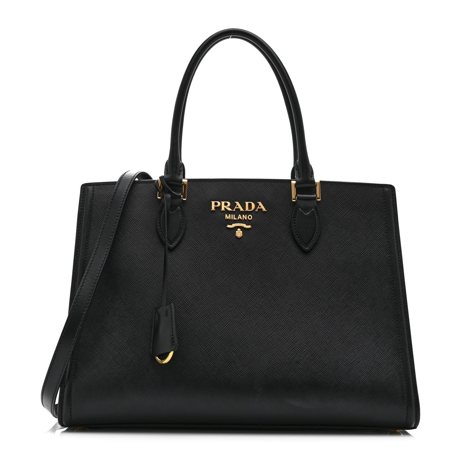 Prada Saffiano Soft Calfskin Tote Black