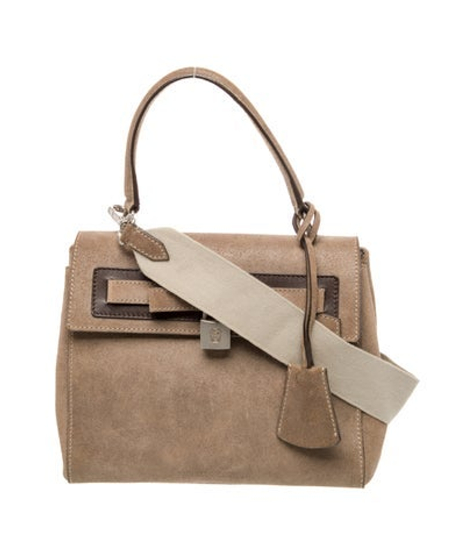 Brunello Cucinelli Cucinelli Suede Top Handle Bag