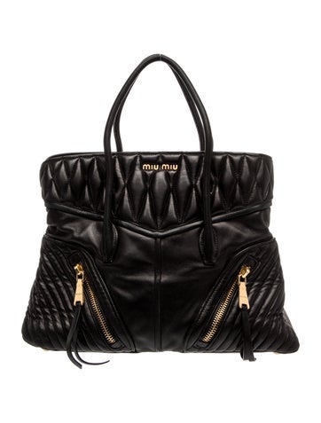 Miu Miu Quilted Nappa Biker