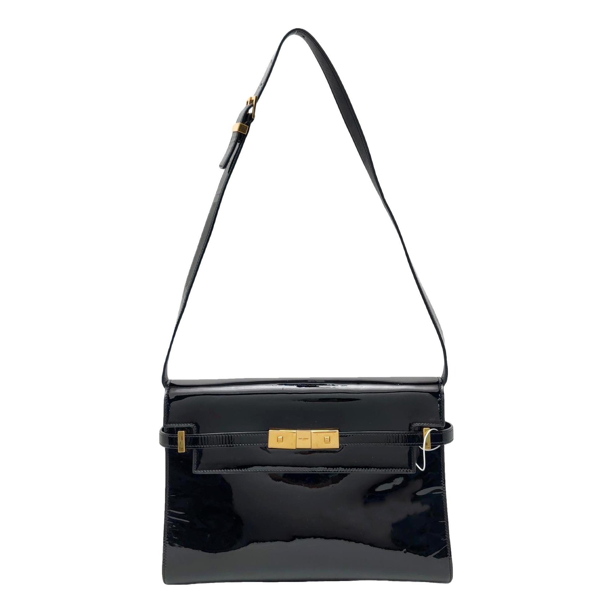 Patent leather handbag