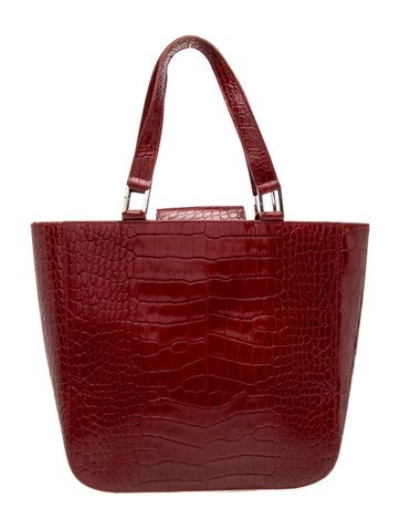 Embossed Leather Shoulder Bag