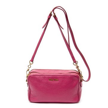 Leather Double Zip Camera Crossbody