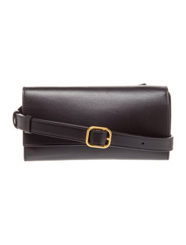 Leather Leather Buckle-strap Crossbody bag