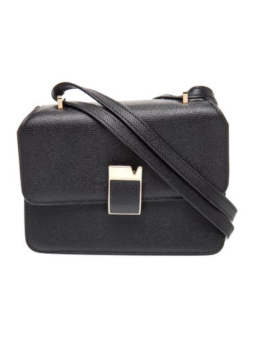 Valextra Leather Messenger Bag