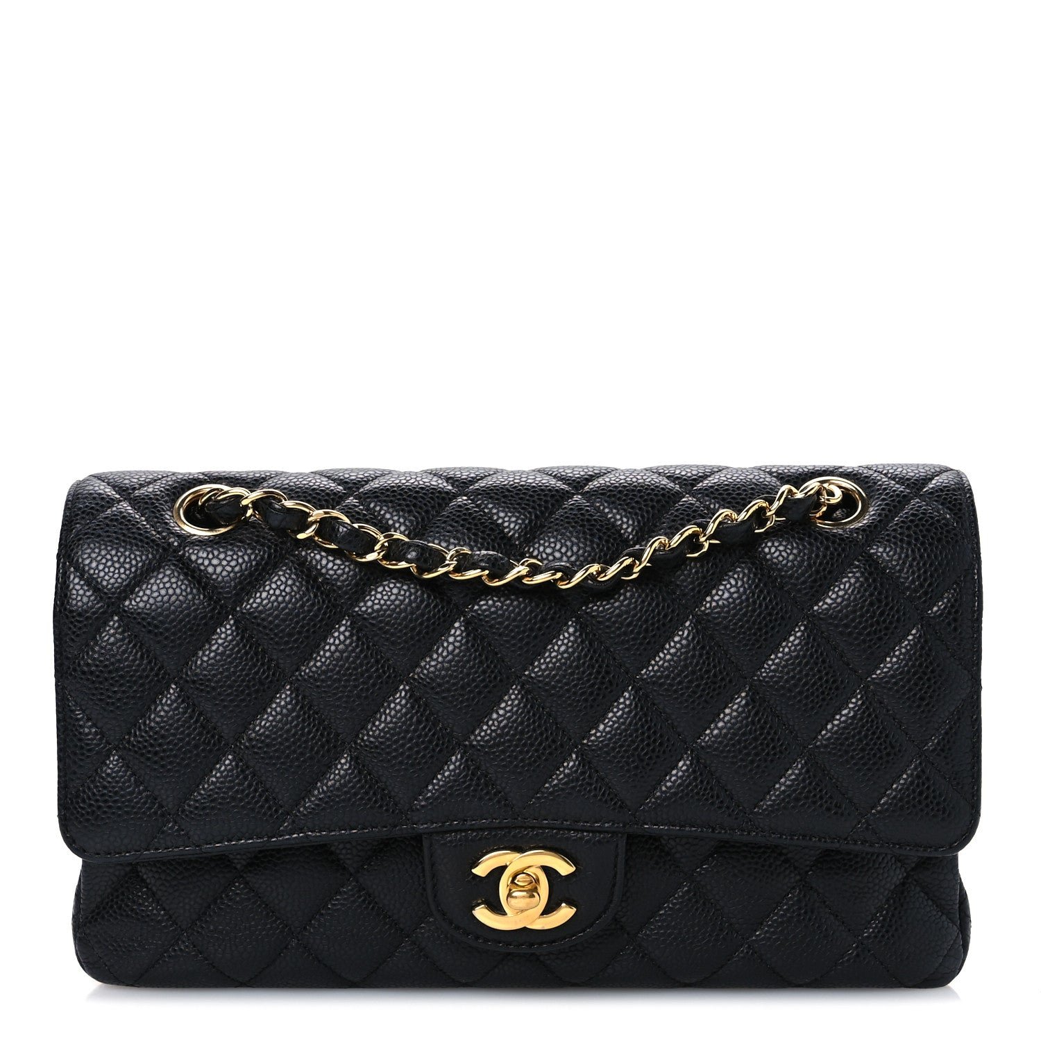 Chanel Caviar Quilted Medium Double Flap Black