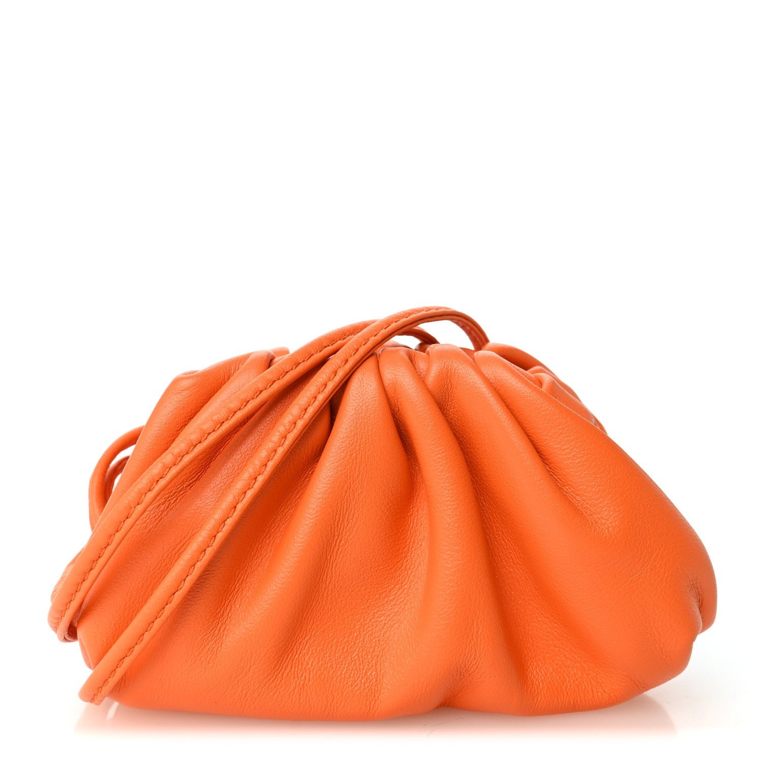 Bottega Veneta Bottega Veneta Butter Calfskin Coin Purse Orange
