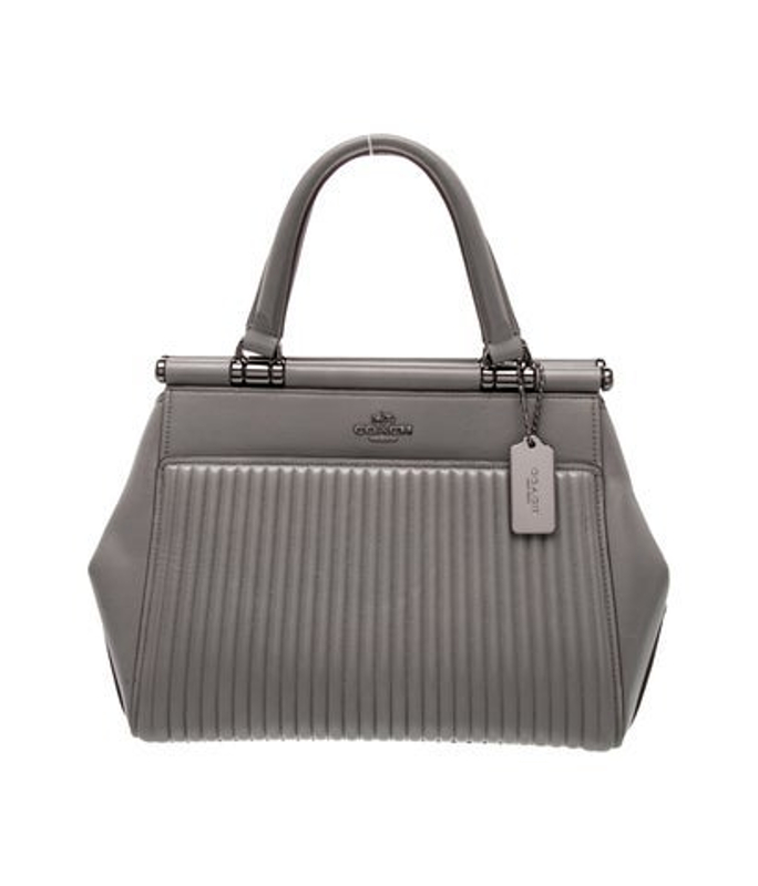 Coach Leather Top Handle Bag