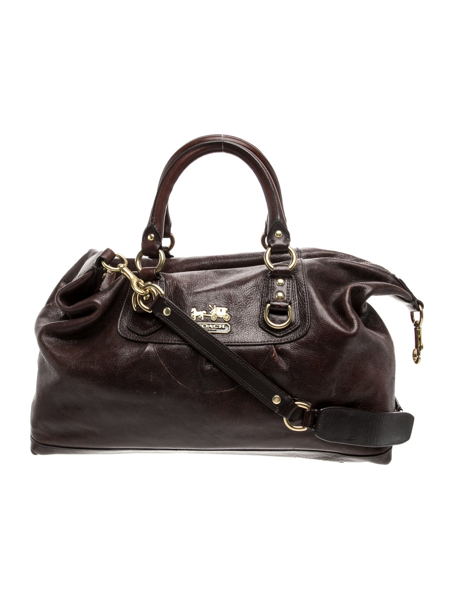 Leather Top Handle Bag