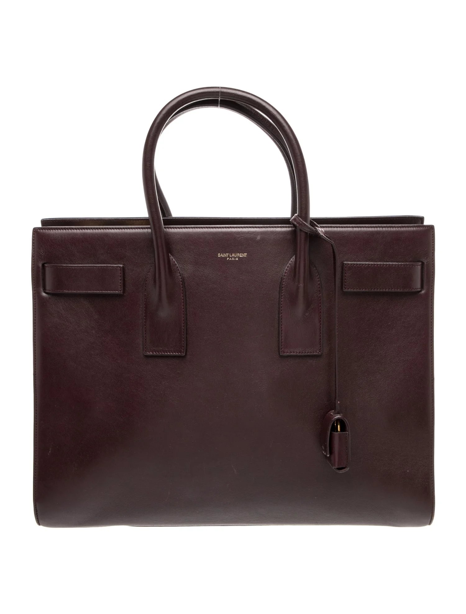 Leather Top Handle Bag Medium