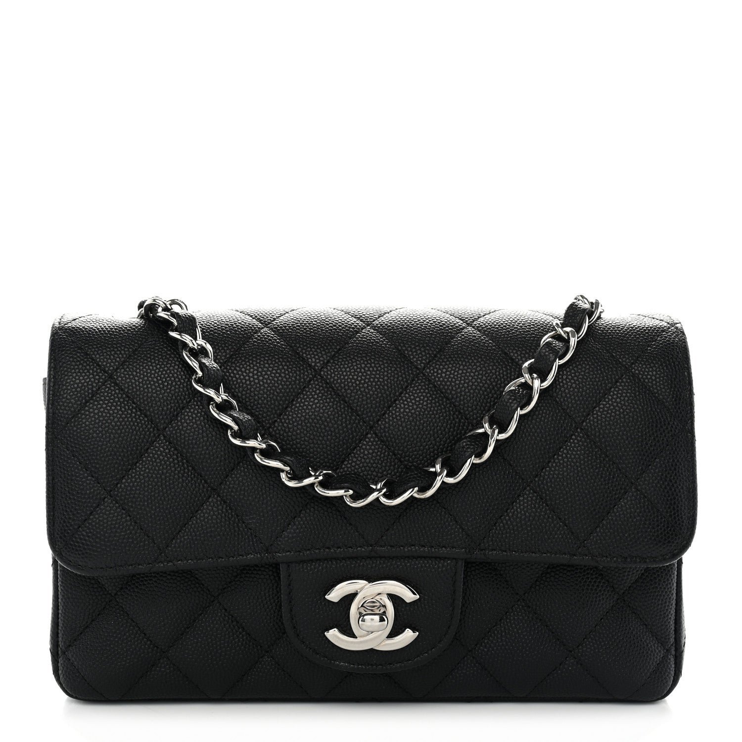 Chanel Caviar Quilted Mini Rectangular Flap Black