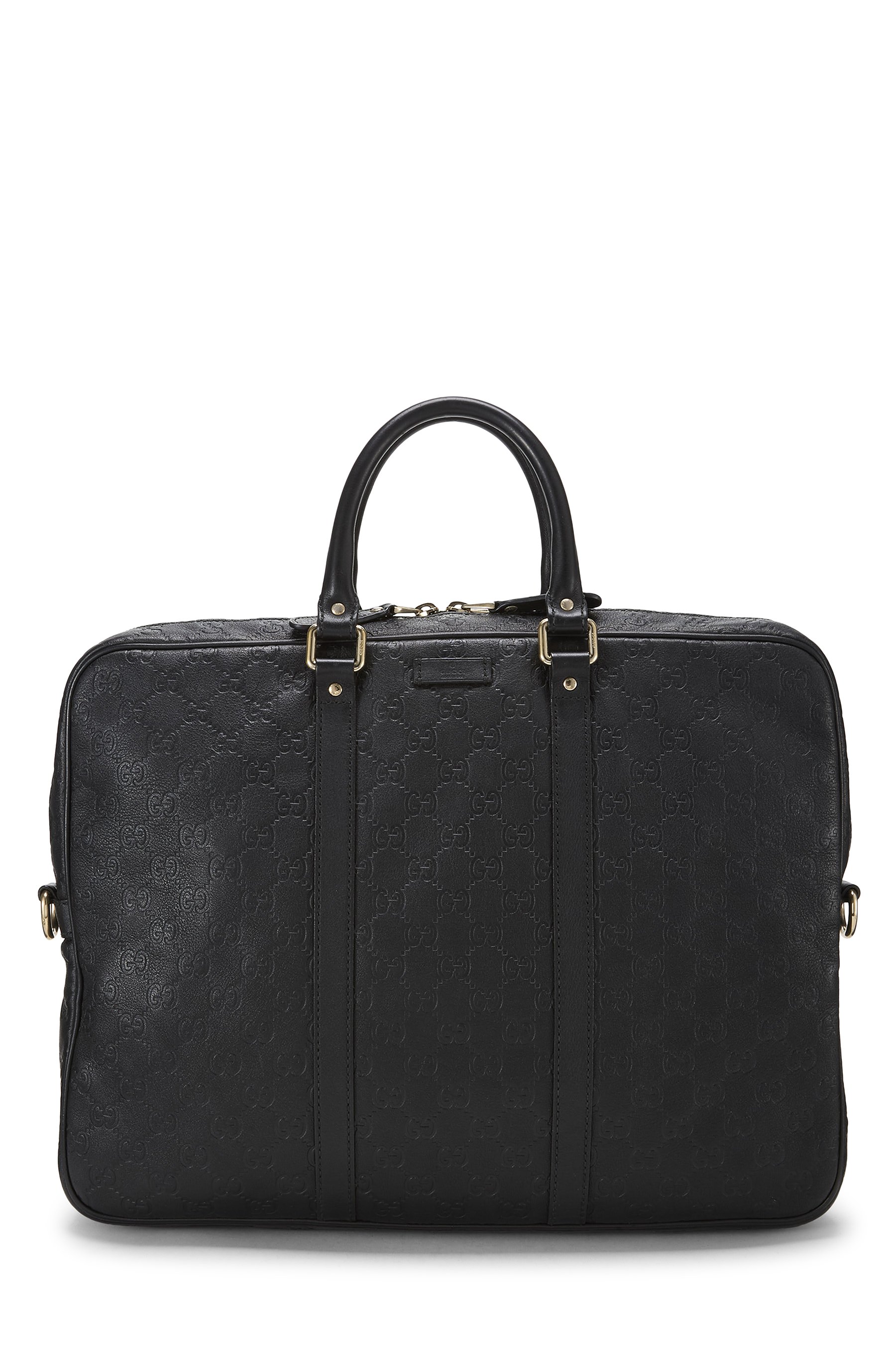 Black Guccissima Briefcase
