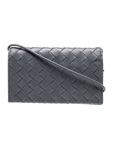 Intrecciato Wallet On Strap