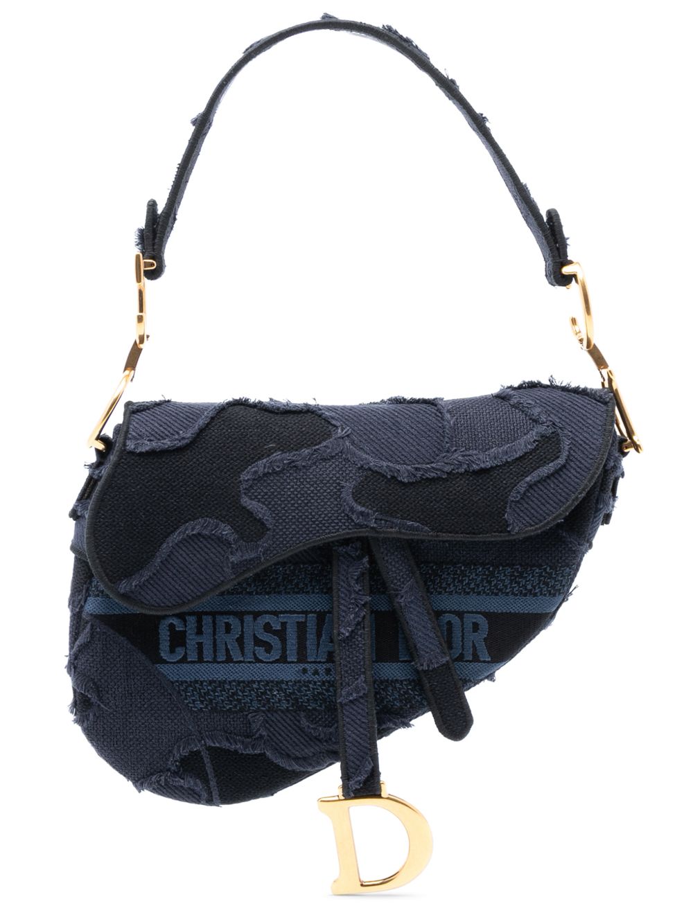 2019 Camouflage Embroidered Canvas Saddle Bag shoulder bag