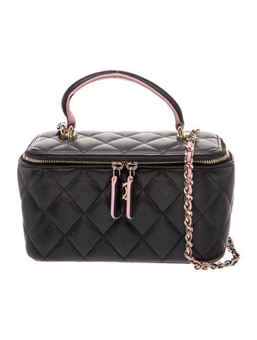 Small Top Handle Vanity Case w/ Chain