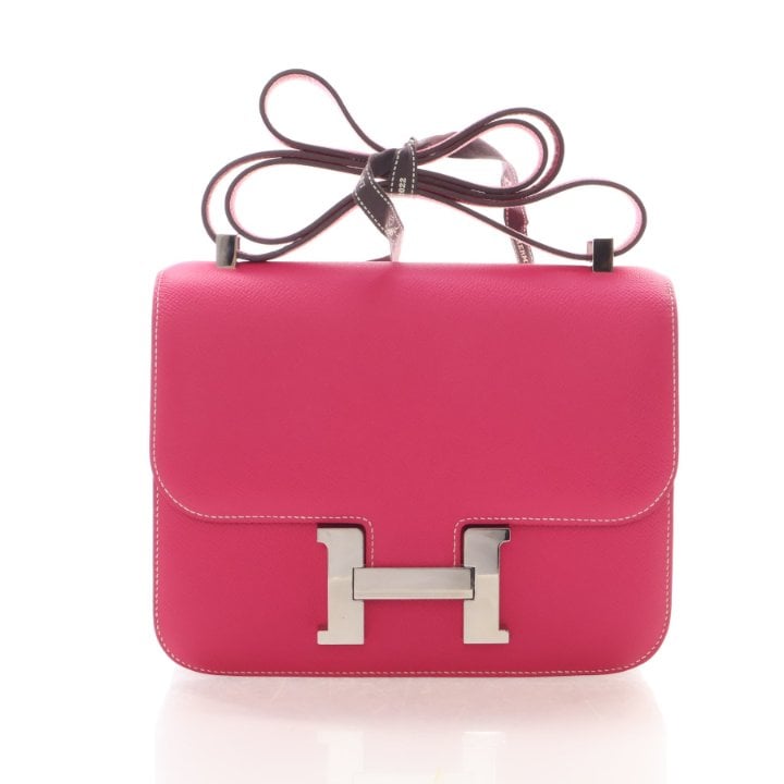 Hermes Rose Tyrien Epsom Constance 24