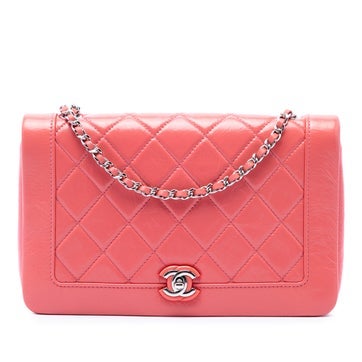 Small Quilted Crumpled Calfskin Bi Vintage Full Flap