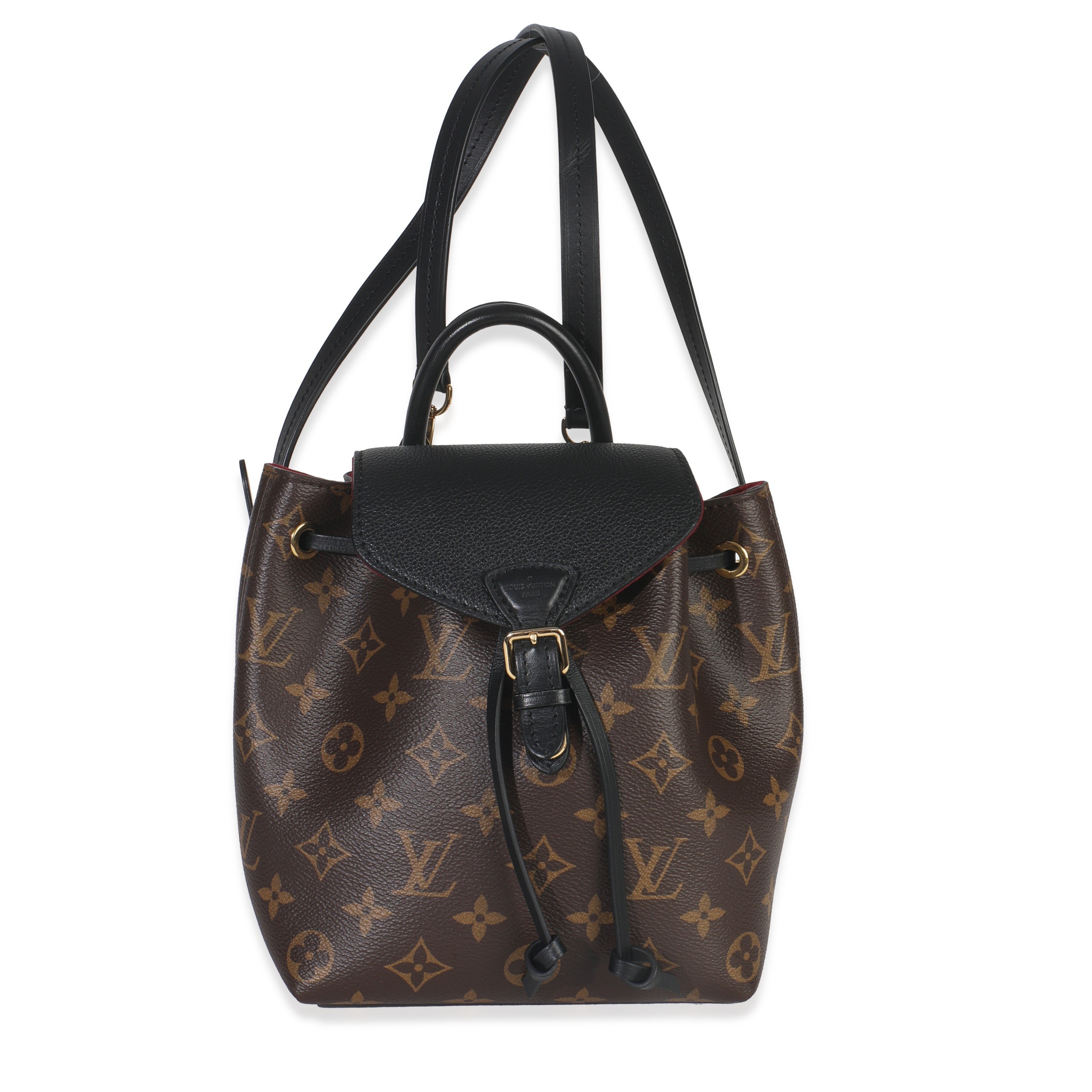 Louis Vuitton Black Monogram Canvas Montsouris BB NM