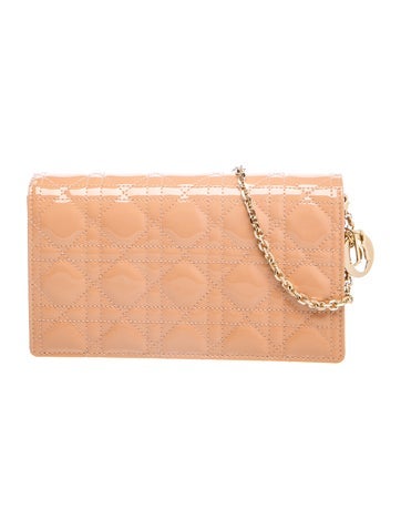 Cannage Lady Dior Wallet On Chain