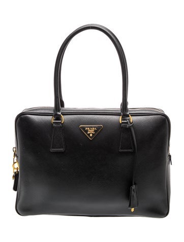 Saffiano Leather Top Handle Bag