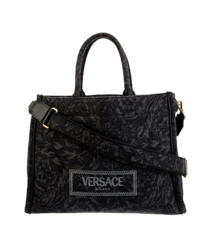 Versace Canvas Shoulder Bag