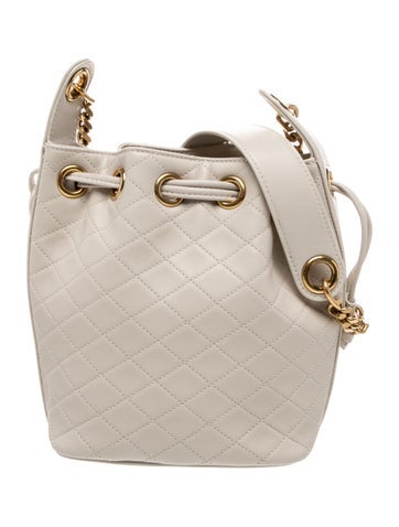 Leather Cassandre Quilted Bucket Small 2025