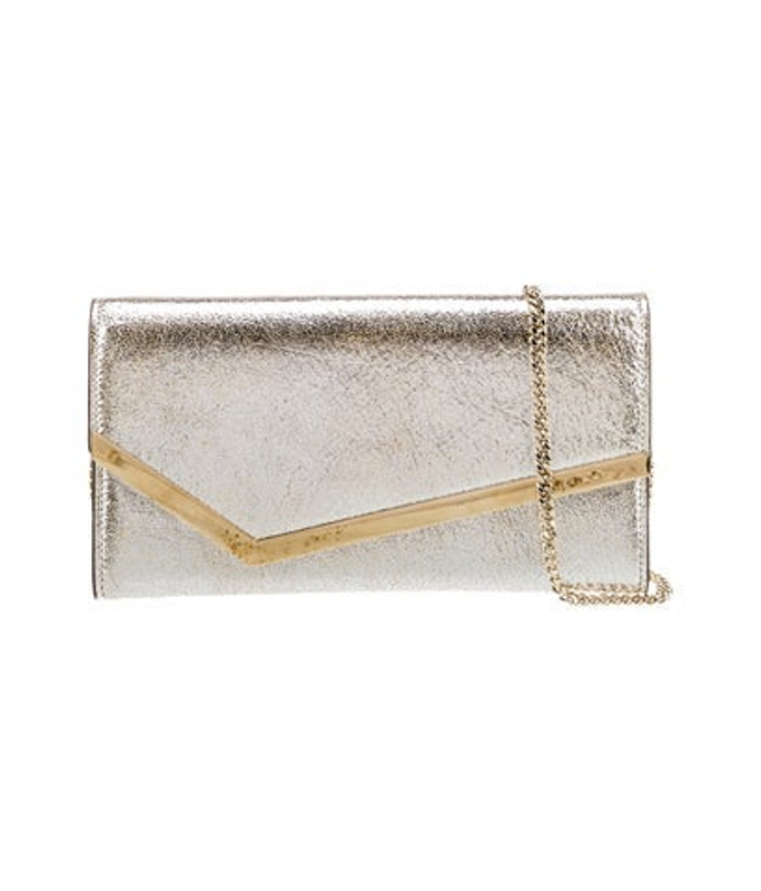 Jimmy Choo Choo Leather Clutch