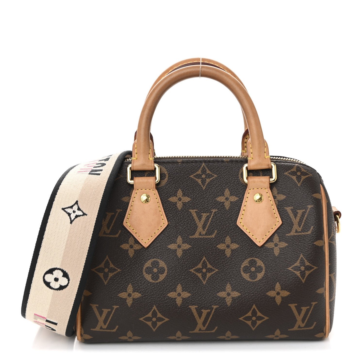 Louis Vuitton Monogram Speedy Bandouliere 20 Black