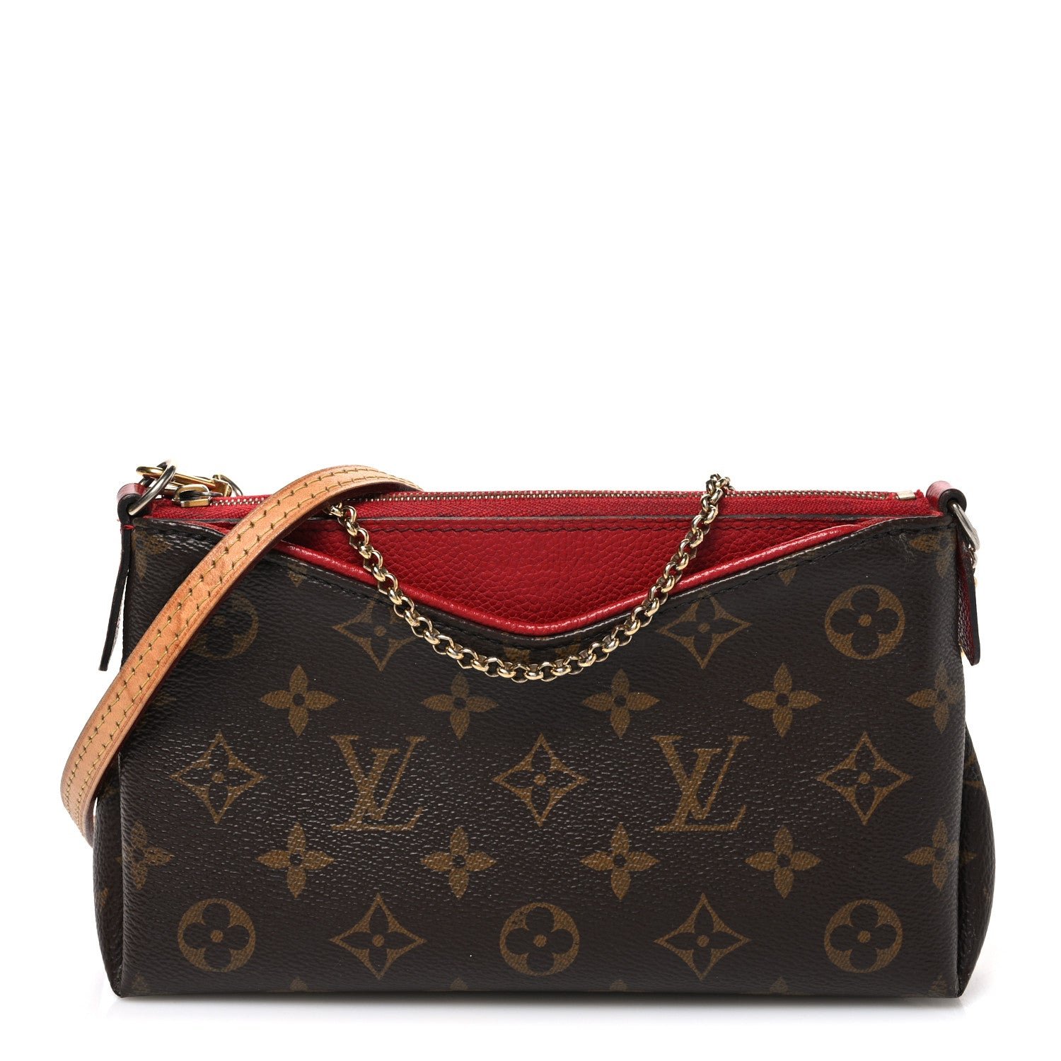 Louis Vuitton Monogram Pallas Clutch Poppy