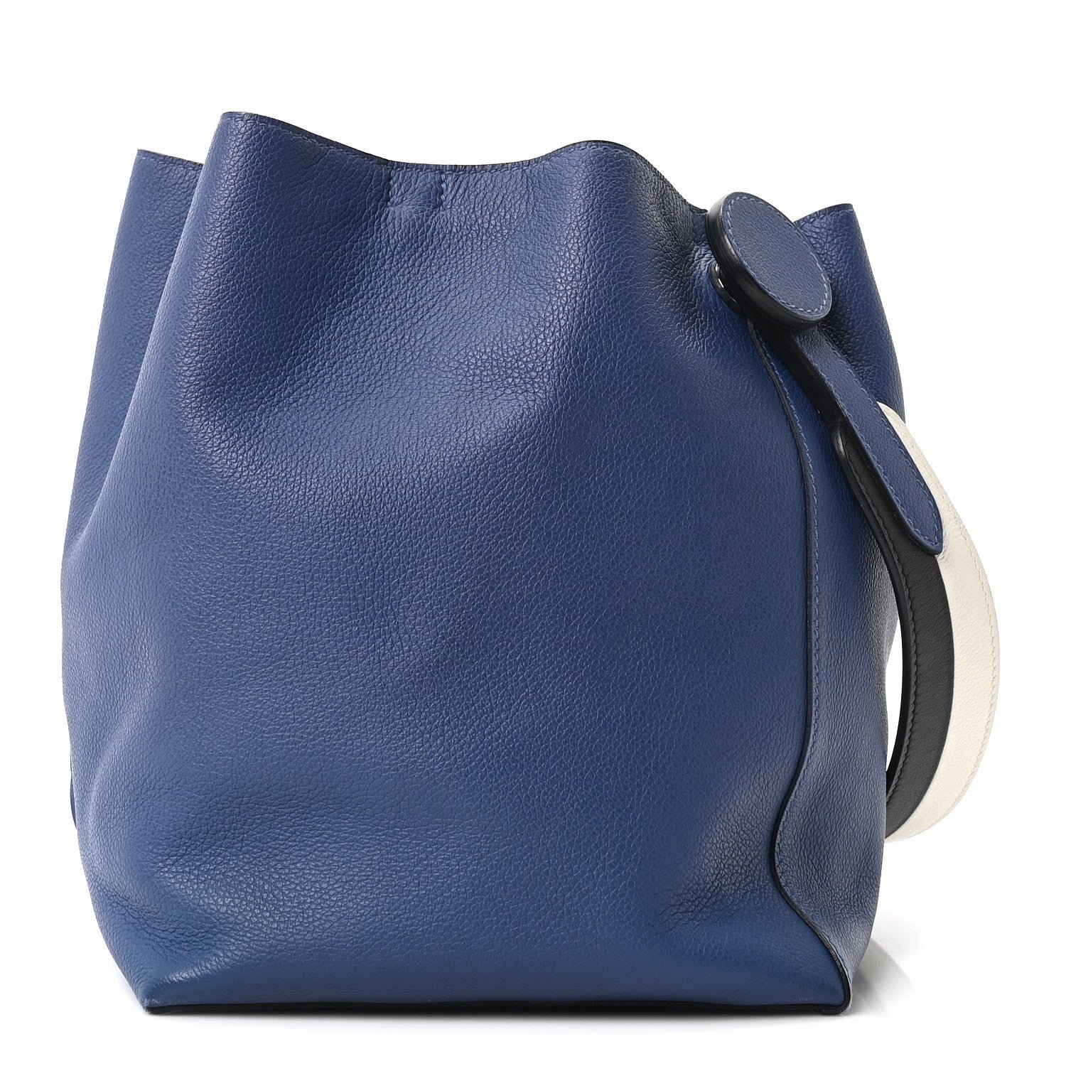 Hermes Evercolor Swift Sac Licol 17 Bleu Brighton White Black