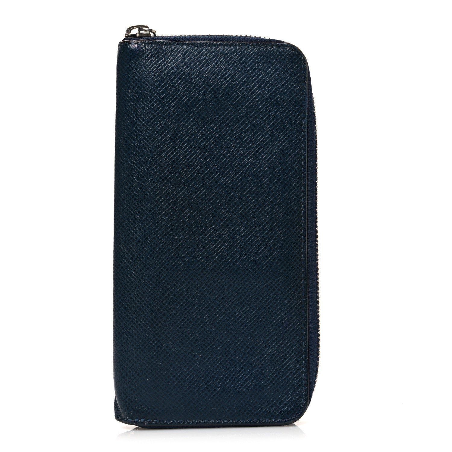 Louis Vuitton Taiga Vertical Zippy Wallet Navy