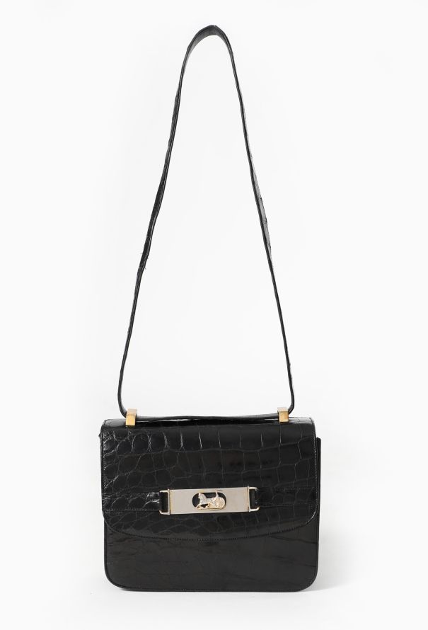 Celine '70s Crocodile Shoulder Bag