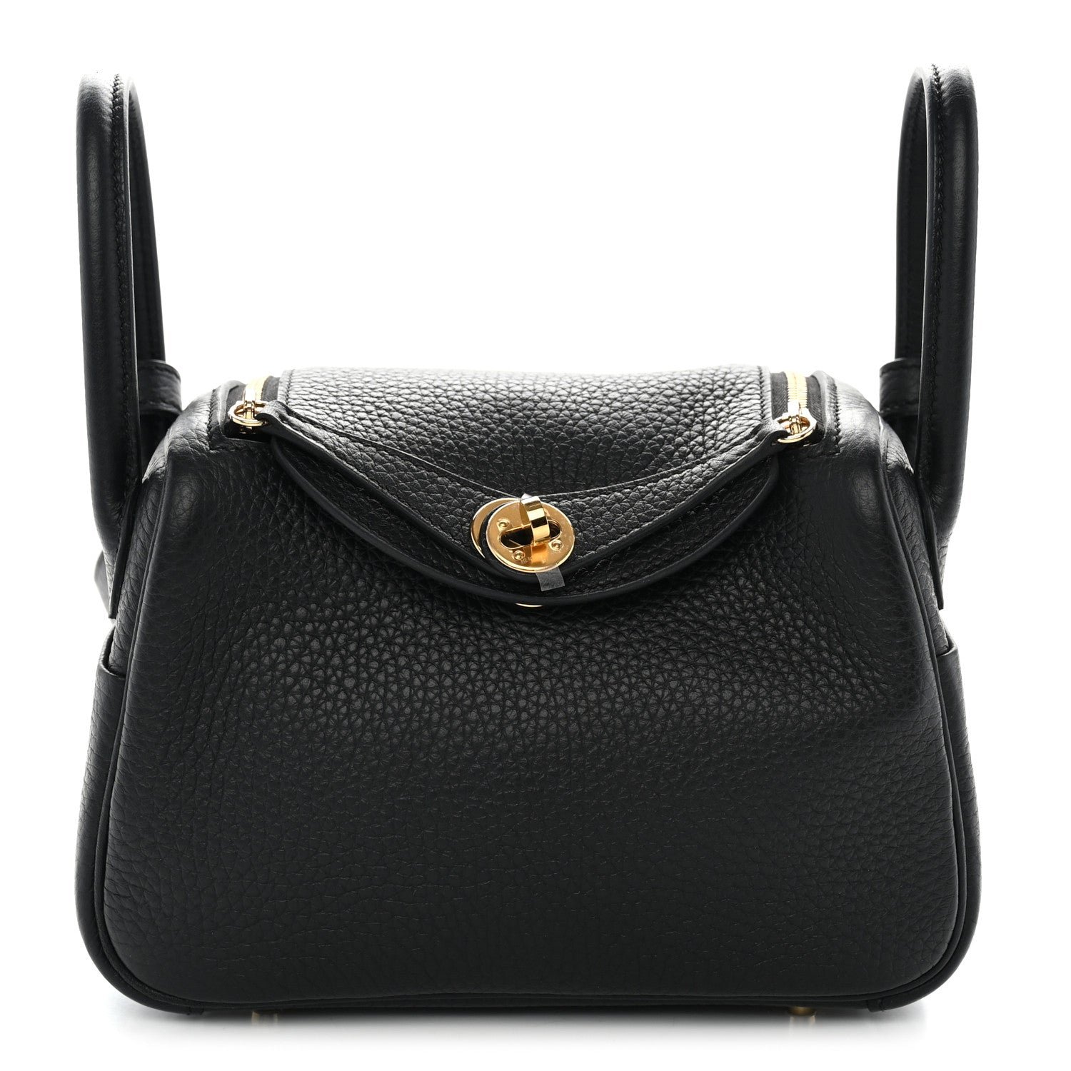 Hermes Taurillon Clemence Mini Lindy 20 Black