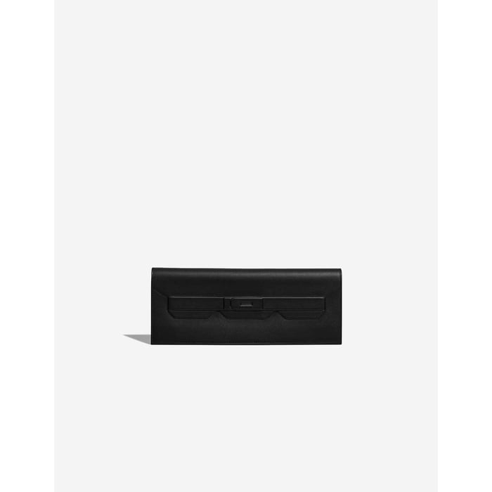 Hermes 
		Birkin Shadow Cut Clutch Swift Black    