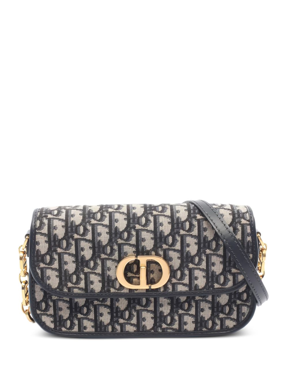 Dior 2010s 30 Montaigne oblique chain shoulder bag